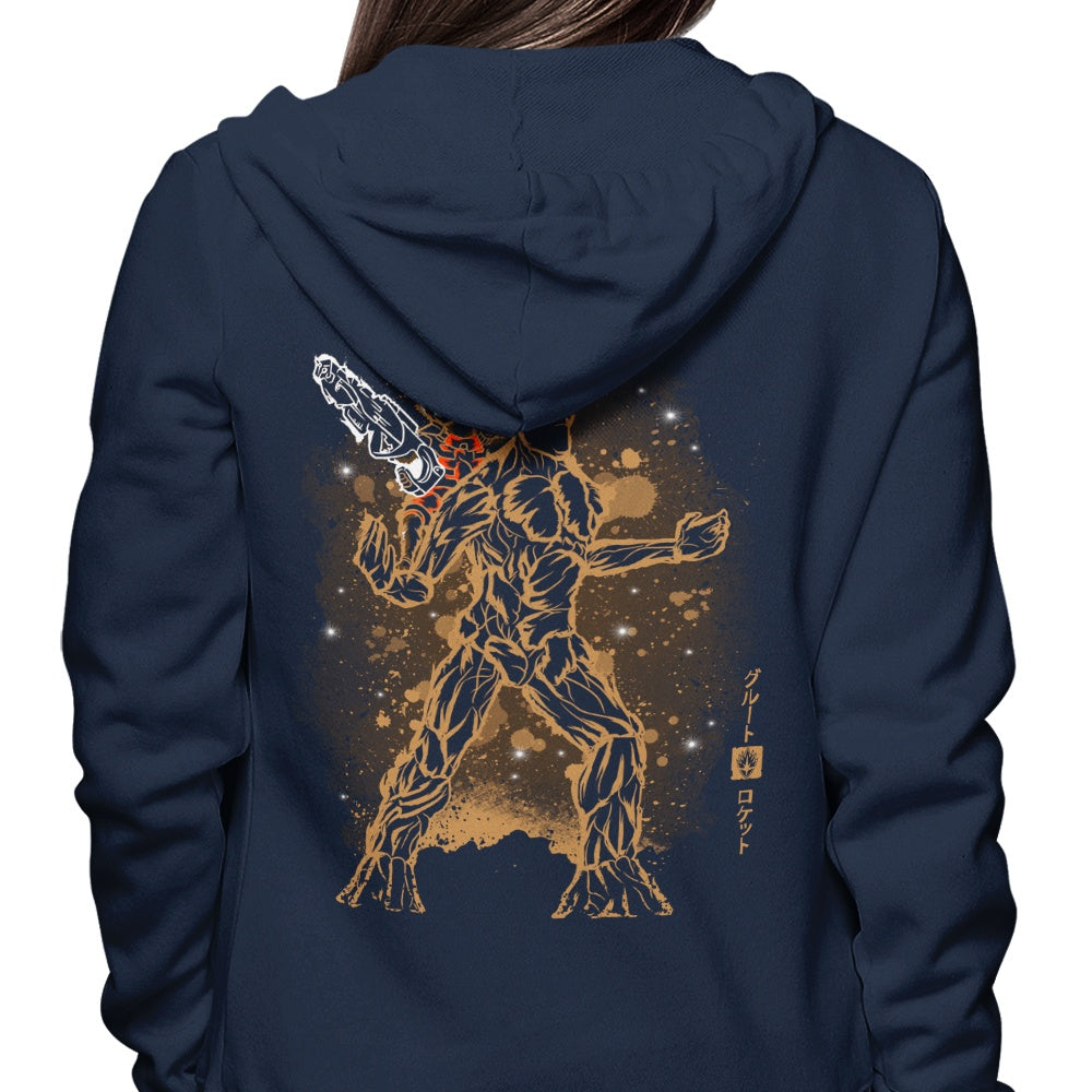 Soulkr's Cozy Tree and Raccoon Design Hoodie