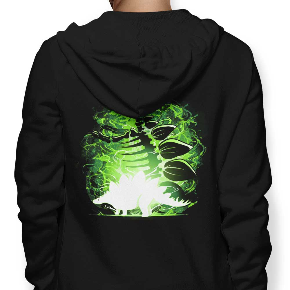 Stylish Stegosaurus Silhouette Printed Hoodie