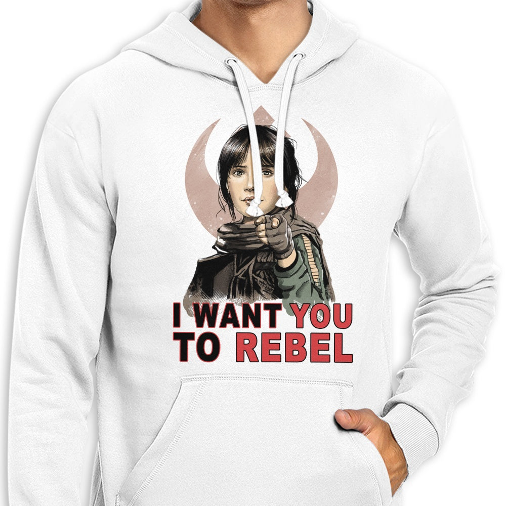 XENOS 'I Want You to Rebel' Stylish Zip Up and Pullover Hoodies