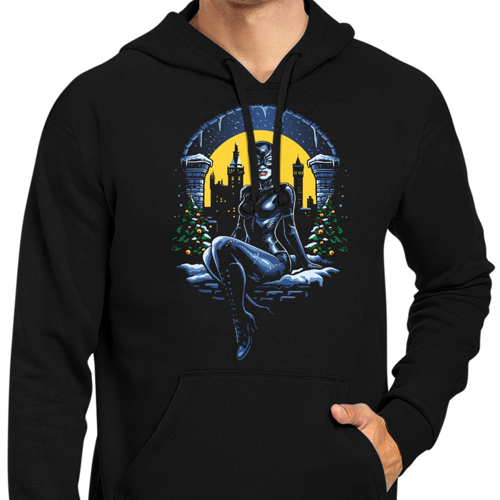 Cozy Christmas Kitty-themed Hoodie by DAObiwan