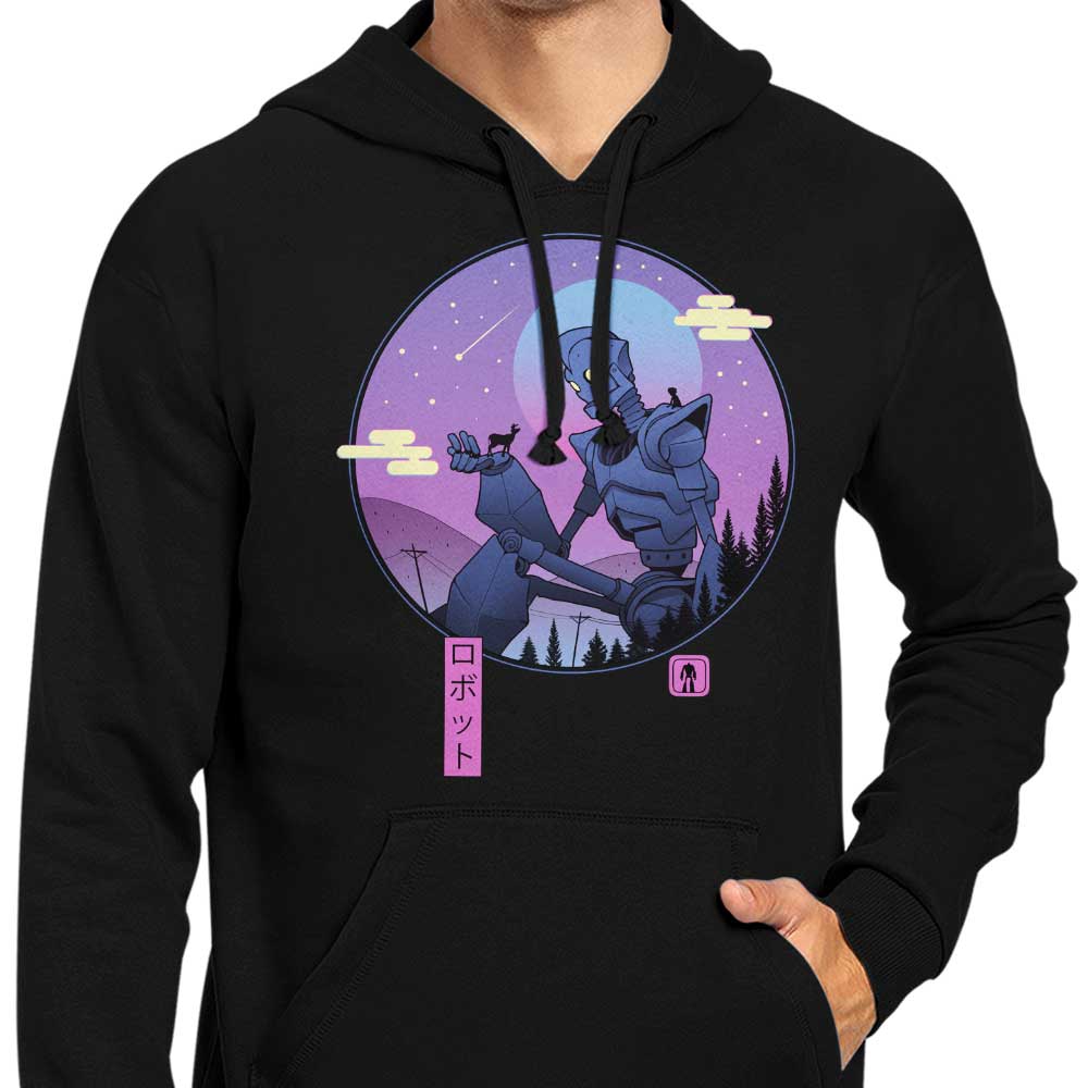 XENOS Comfortable 80/20 Cotton/Poly The Gentle Robot Hoodies