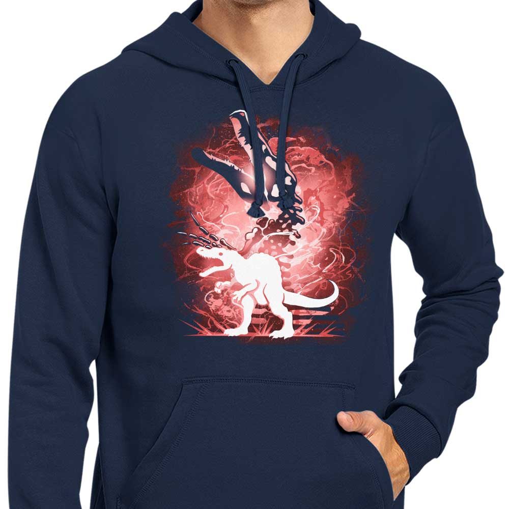 Cool Spinosaurus Silhouette Design - Stylish Hoodie