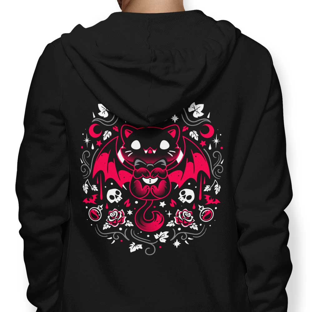 Mysterious 'Purrs of Darkness' Fashion Hoodie