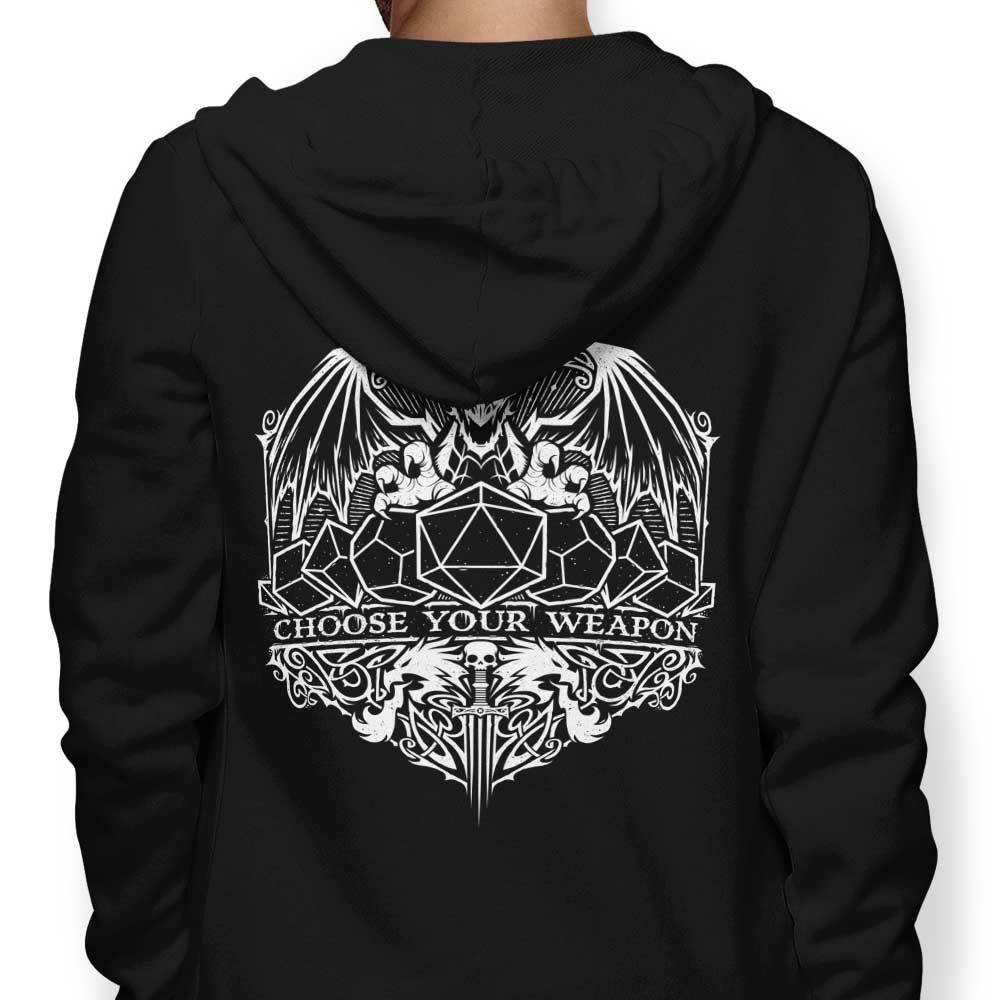 Alternative 'Choose Your Weapon' Stylish Hoodie