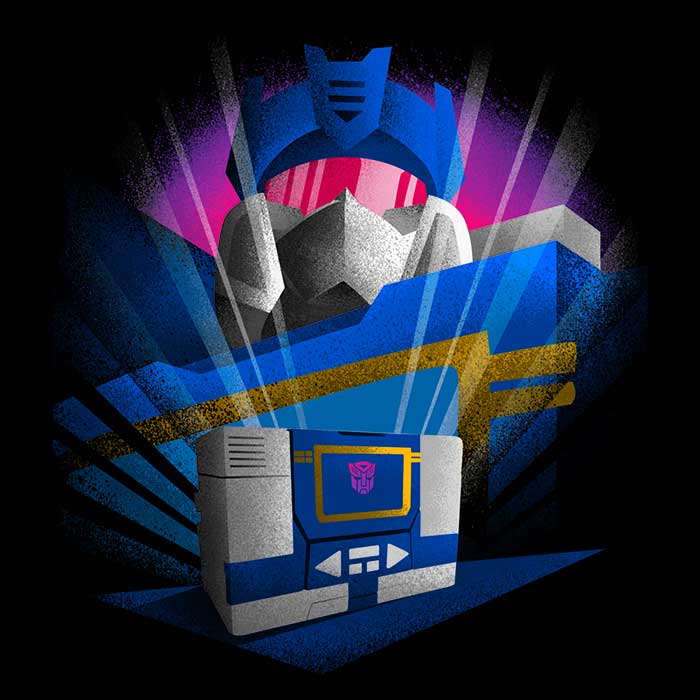 Stylish Donnie Illustrations Cassette Tape-Inspired Hoodie