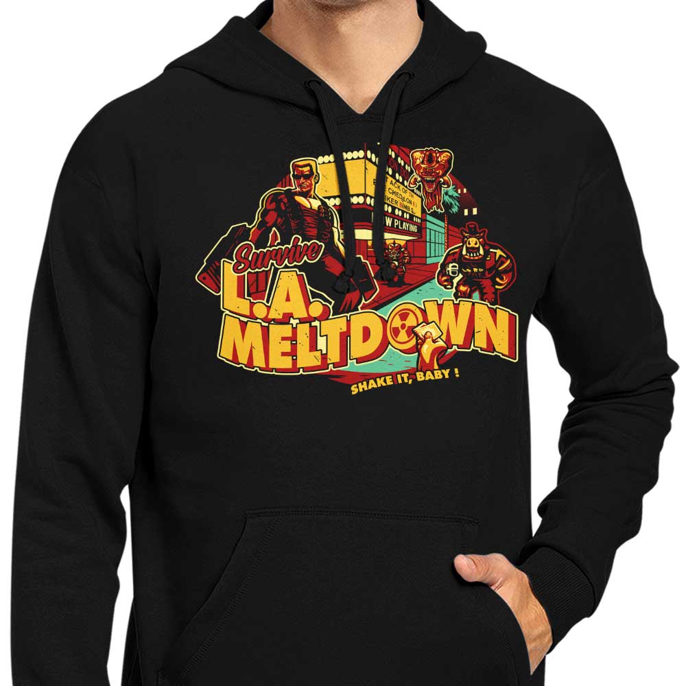 Los Angeles Meltdown - Stylish Hoodie by DAObiwan
