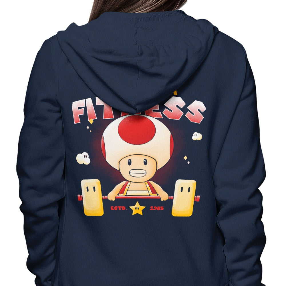 High - Quality Mushroom - Inspired Fitness Hoodie by Teesgeex