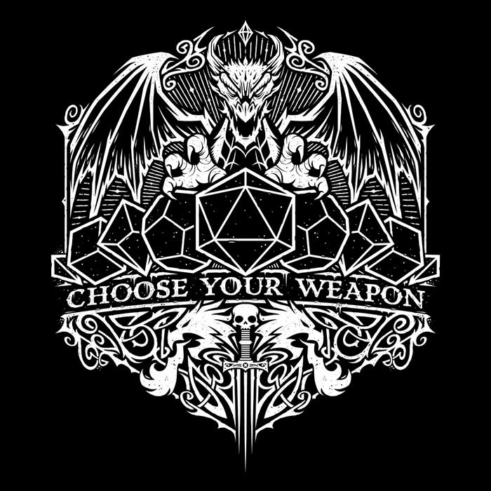 Alternative 'Choose Your Weapon' Stylish Hoodie