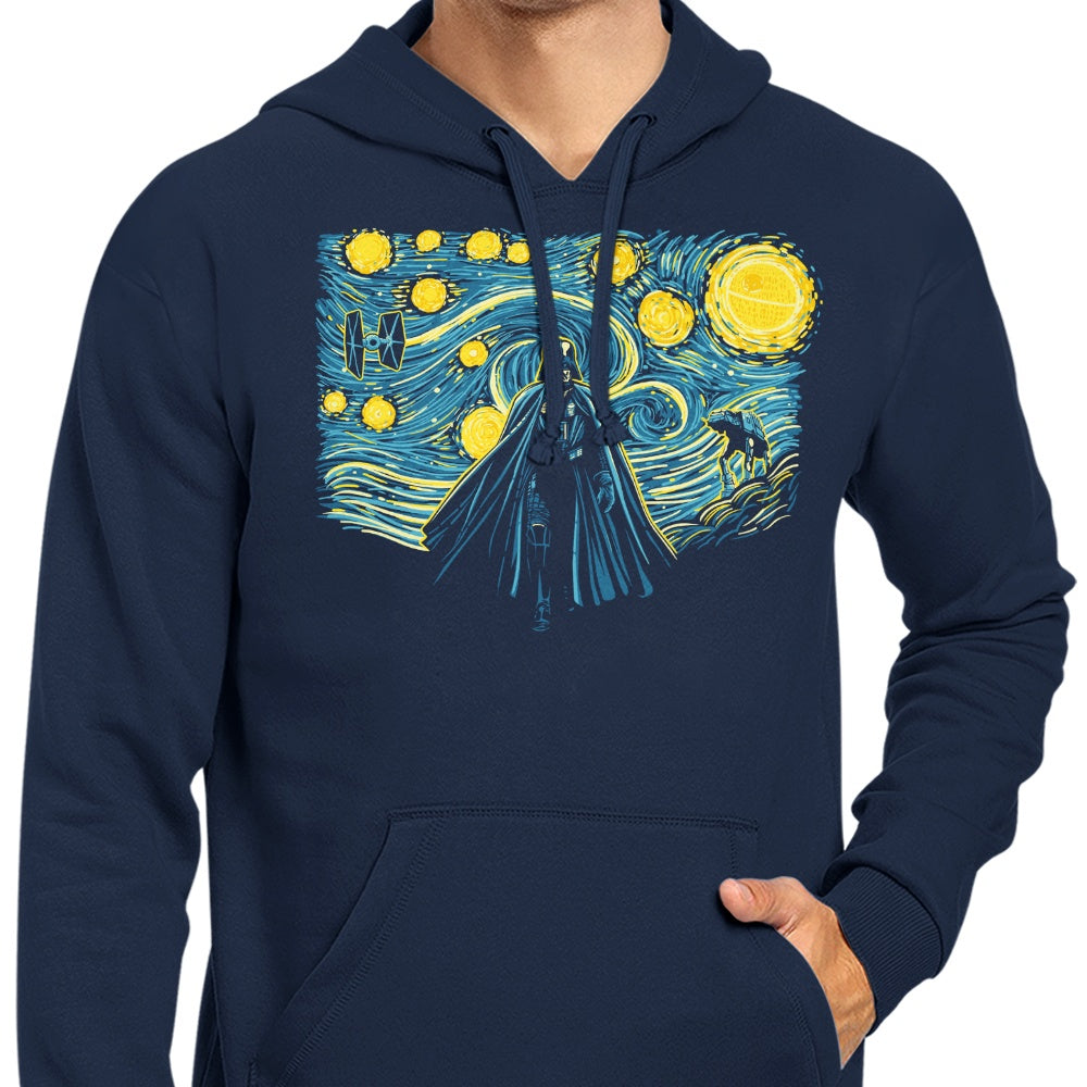 Cosmic Starry Vader Inspired Hooded Sweatshirt