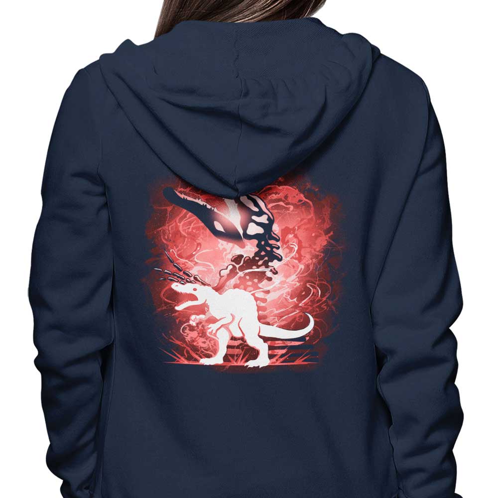 Cool Spinosaurus Silhouette Design - Stylish Hoodie