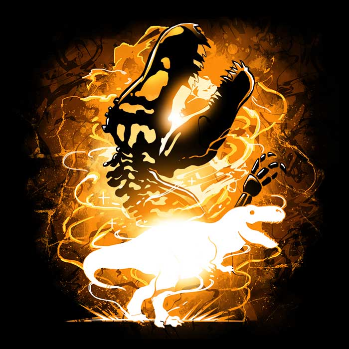 Cool Tyrannosaurus Silhouette Design - Stylish Hoodie