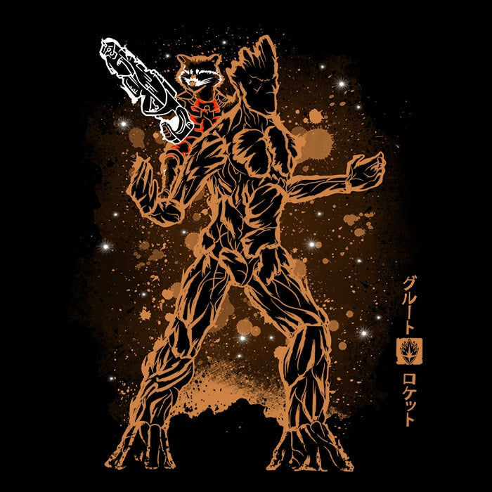 Soulkr's Cozy Tree and Raccoon Design Hoodie