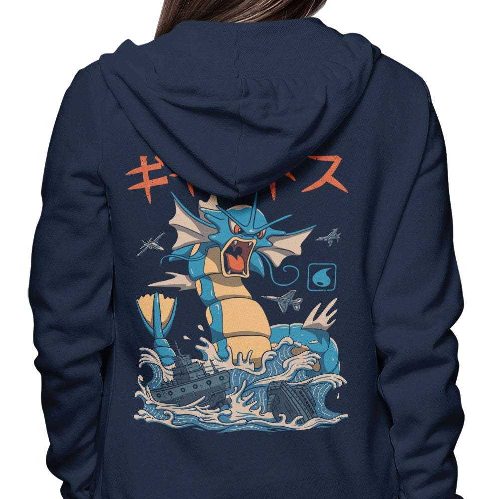 XENOS Brand - Stylish Water Flying Kaiju Hoodie