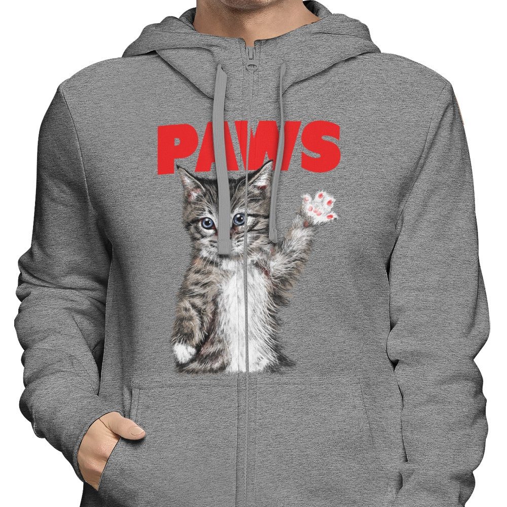 XENOS Comfortable Paws Zip-Up and Pullover Hoodies in S - 4XL
