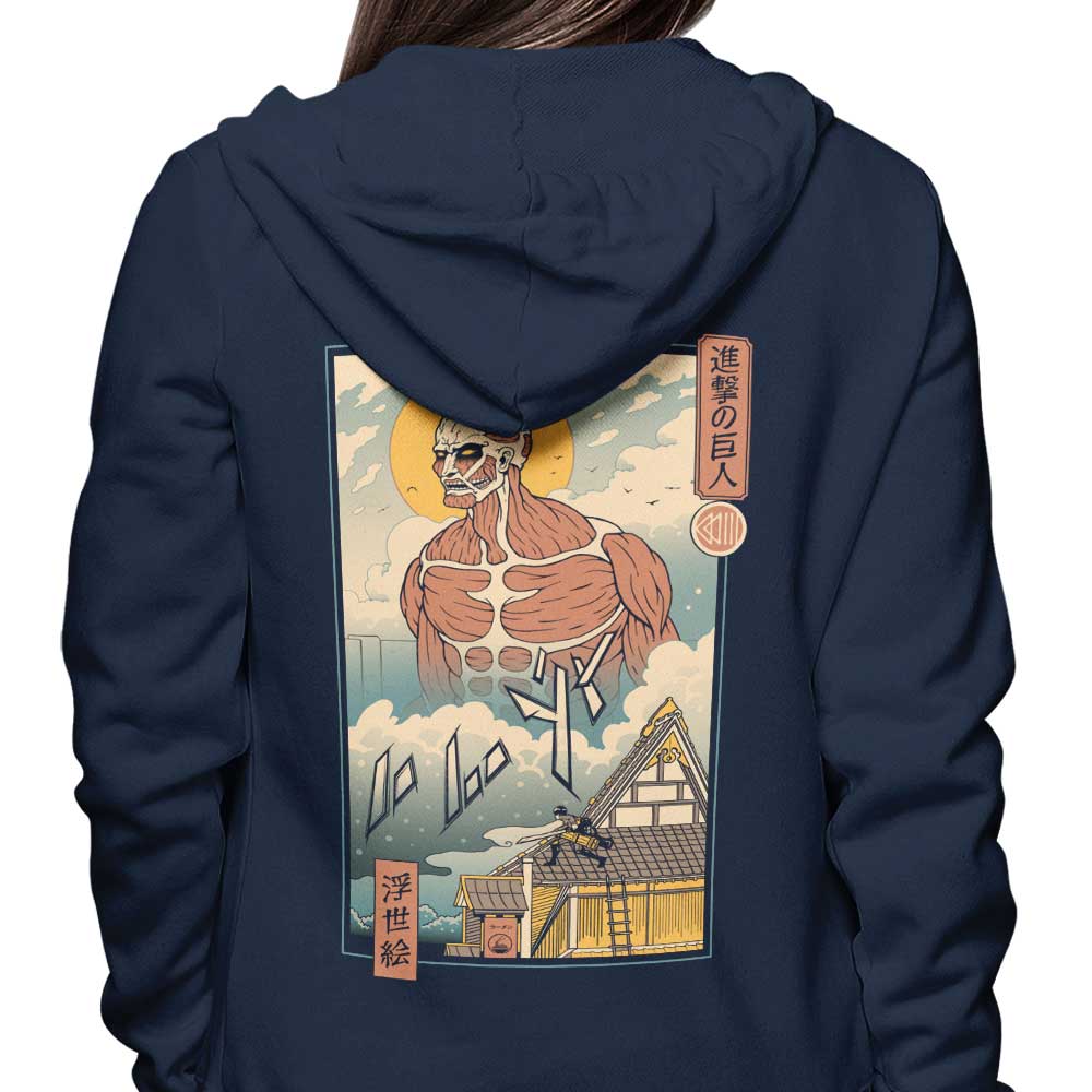 Edo-themed Titan Zip-up and Pullover Hoodies by XENOS