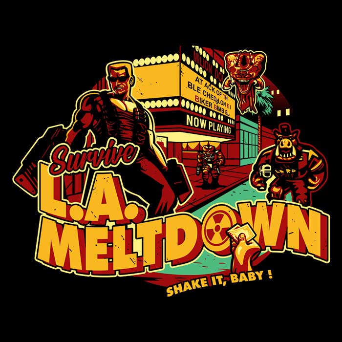 Los Angeles Meltdown - Stylish Hoodie by DAObiwan
