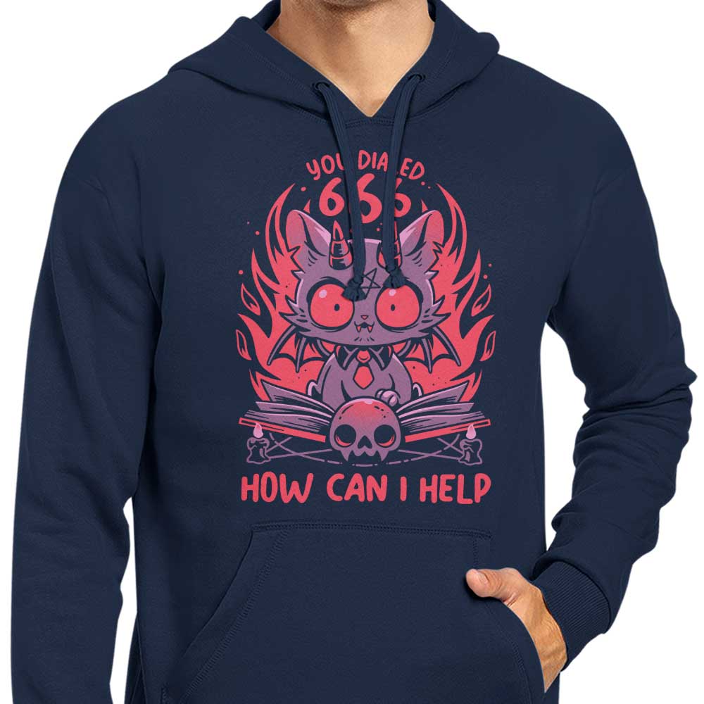 Stylish Satanic Support Cat Hoodie by Snouleaf