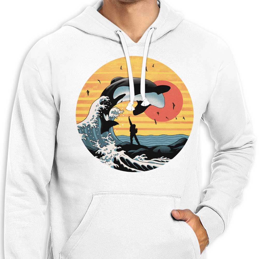XENOS 'The Great Whale Off Kanagawa' Stylish Zip-Up and Pullover Hoodies