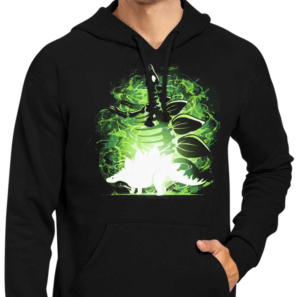 Stylish Stegosaurus Silhouette Printed Hoodie