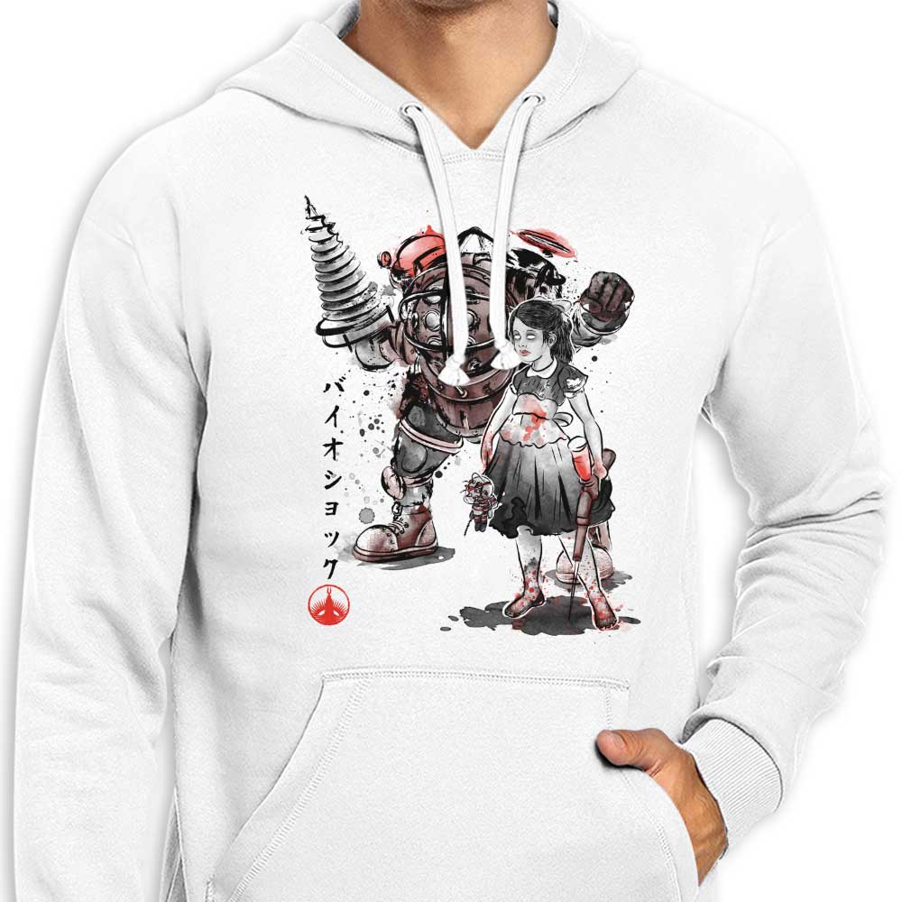 Stylish Little Sister Sumi - e Hoodie by Dr. Monekers